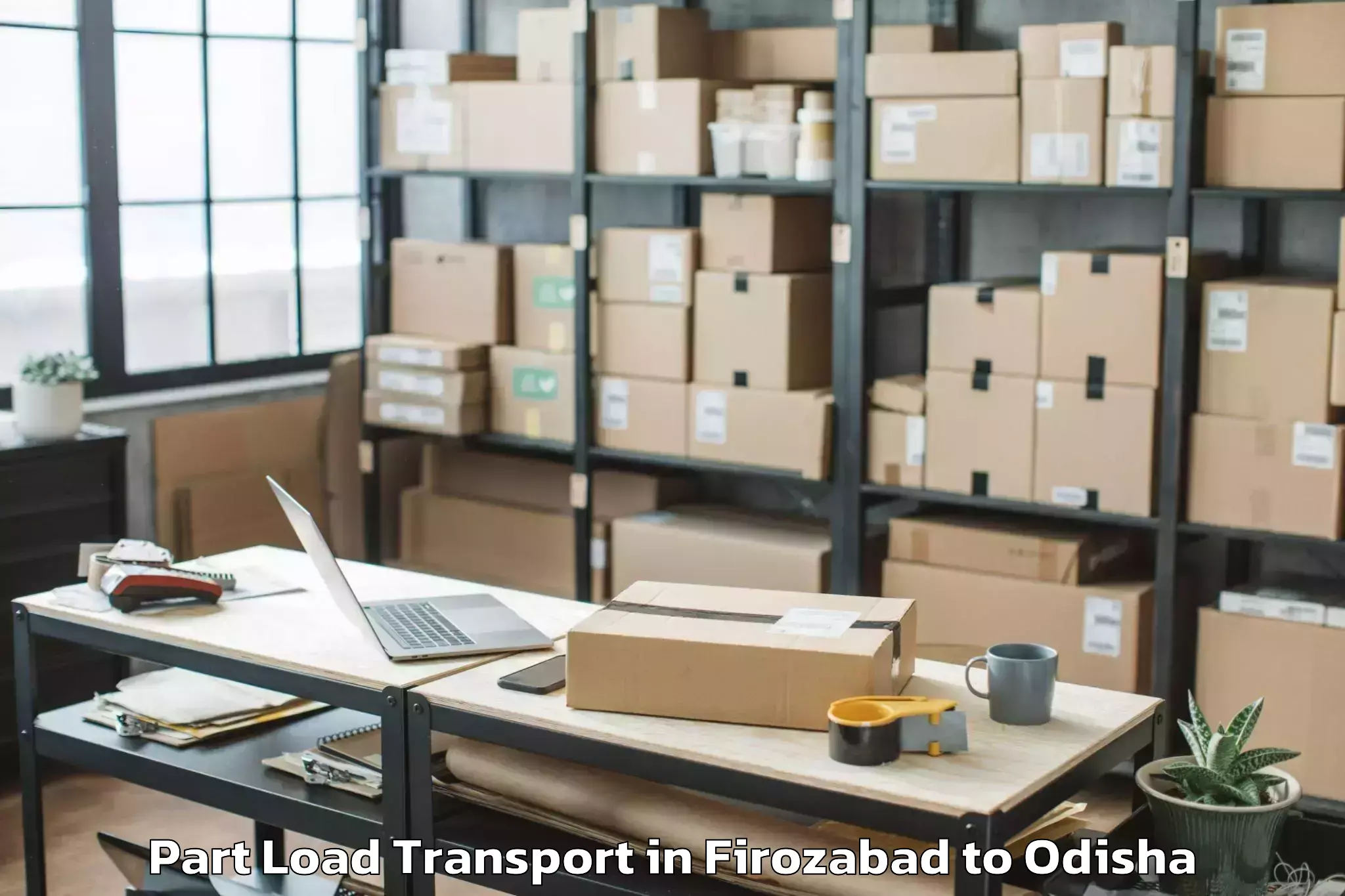 Book Your Firozabad to Sorada Part Load Transport Today